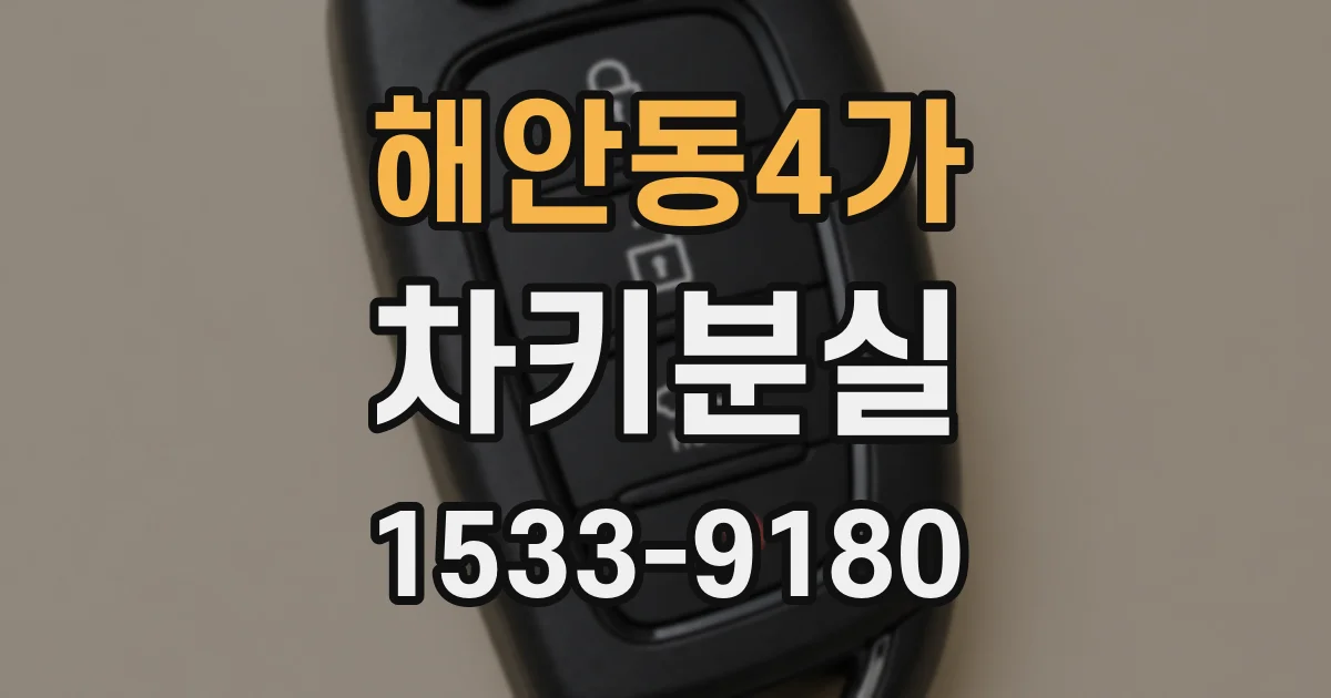 해안동4가 차키분실