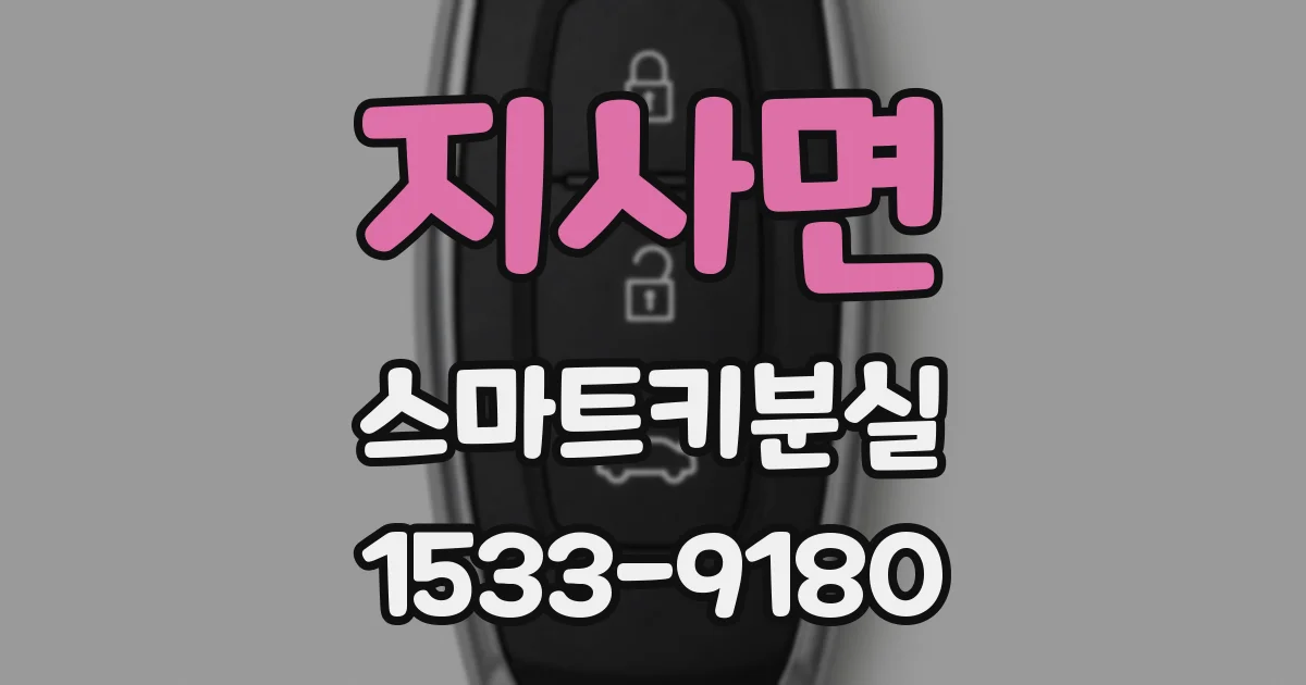 지사면 스마트키분실