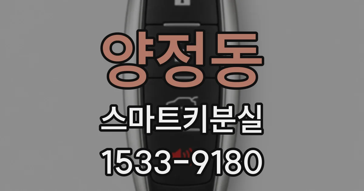 양정동 스마트키분실