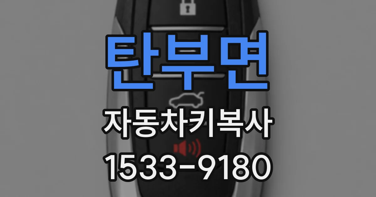 탄부면 자동차키복사