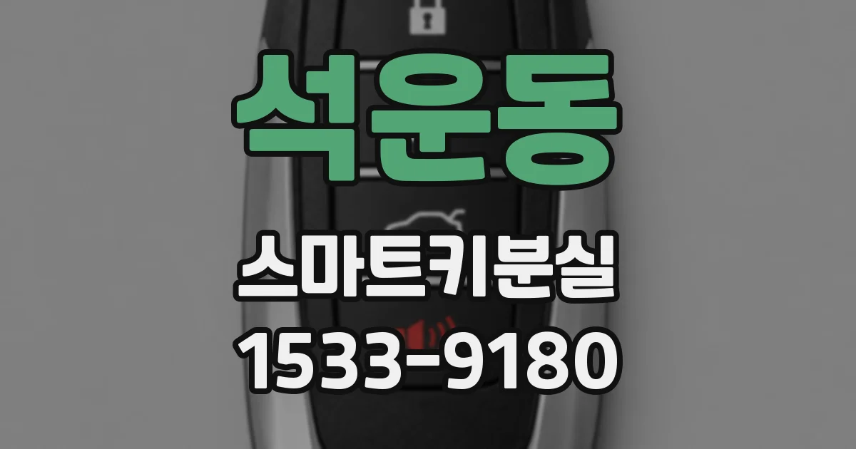 석운동 스마트키분실