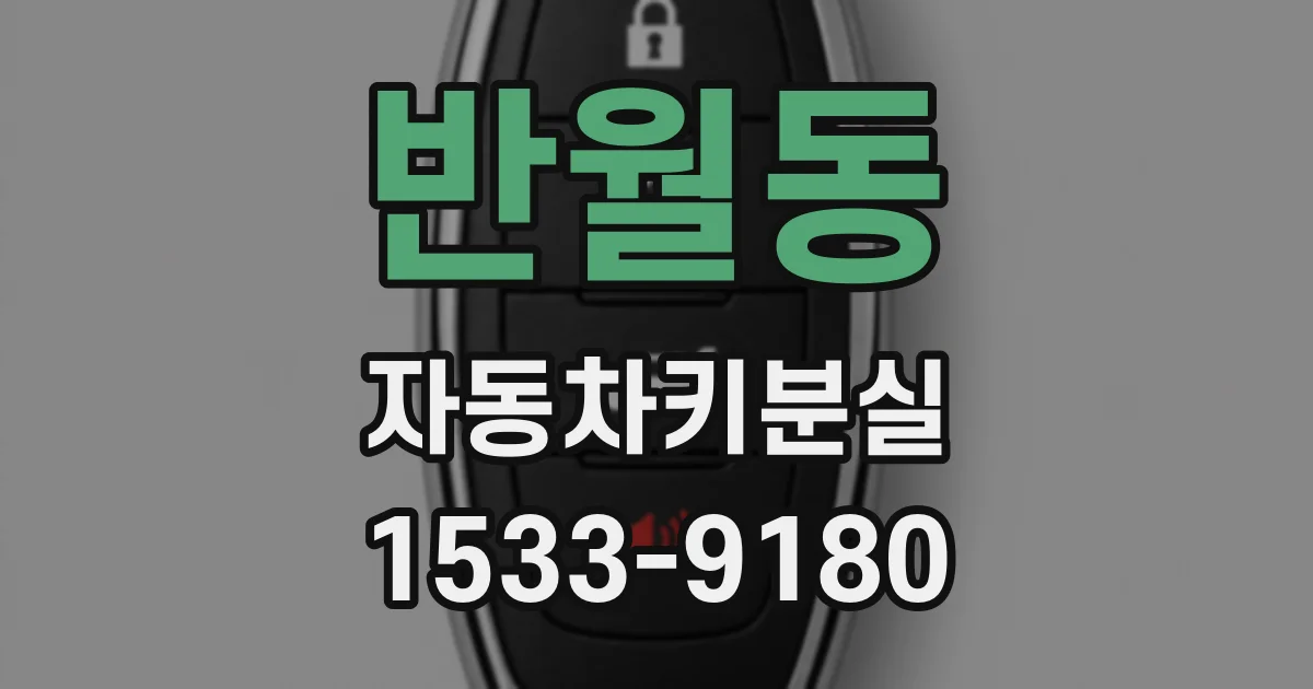반월동 자동차키분실