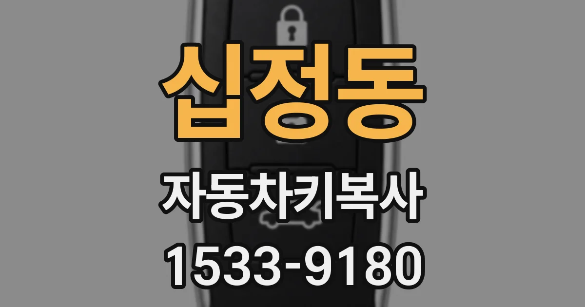 십정동 자동차키복사