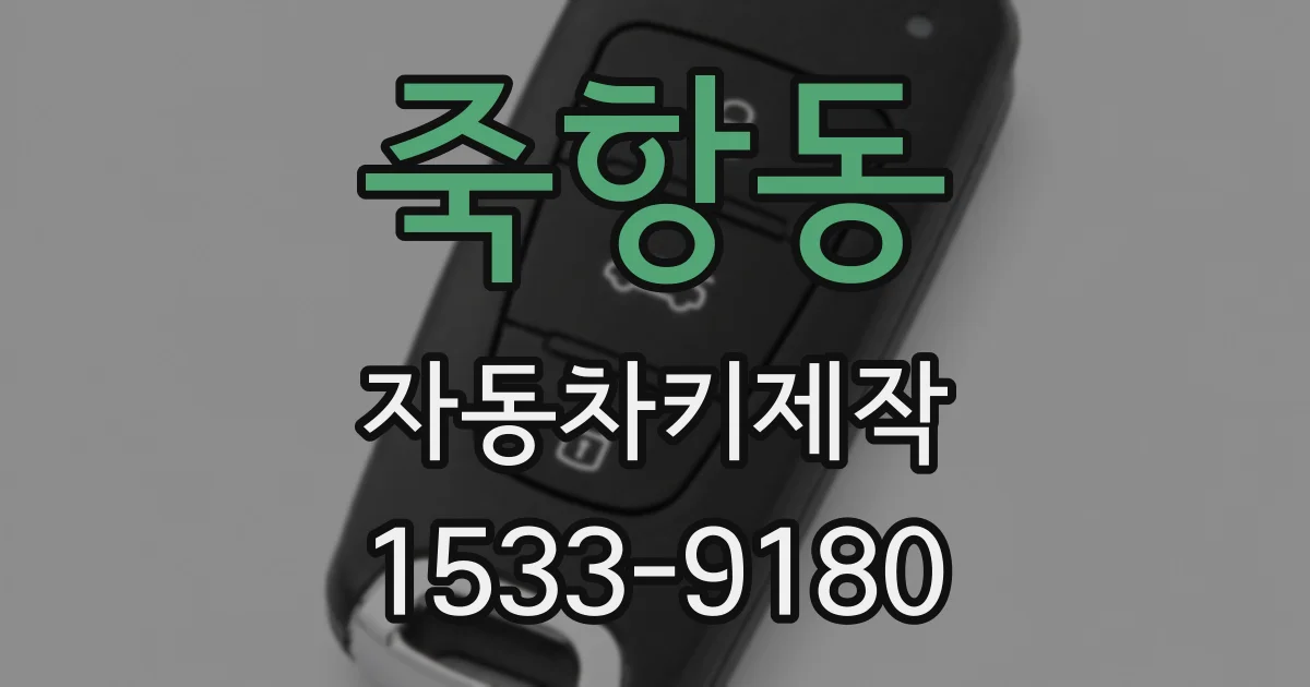 죽항동 자동차키제작