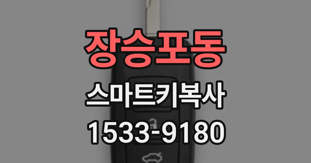 장승포동 스마트키복사