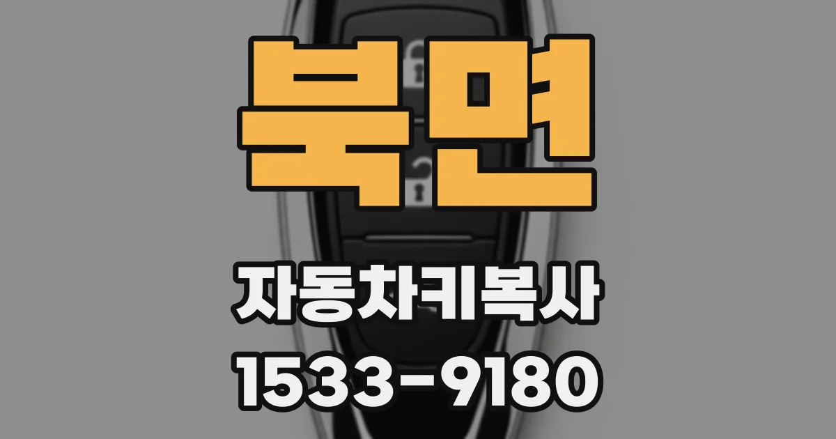 북면 자동차키복사