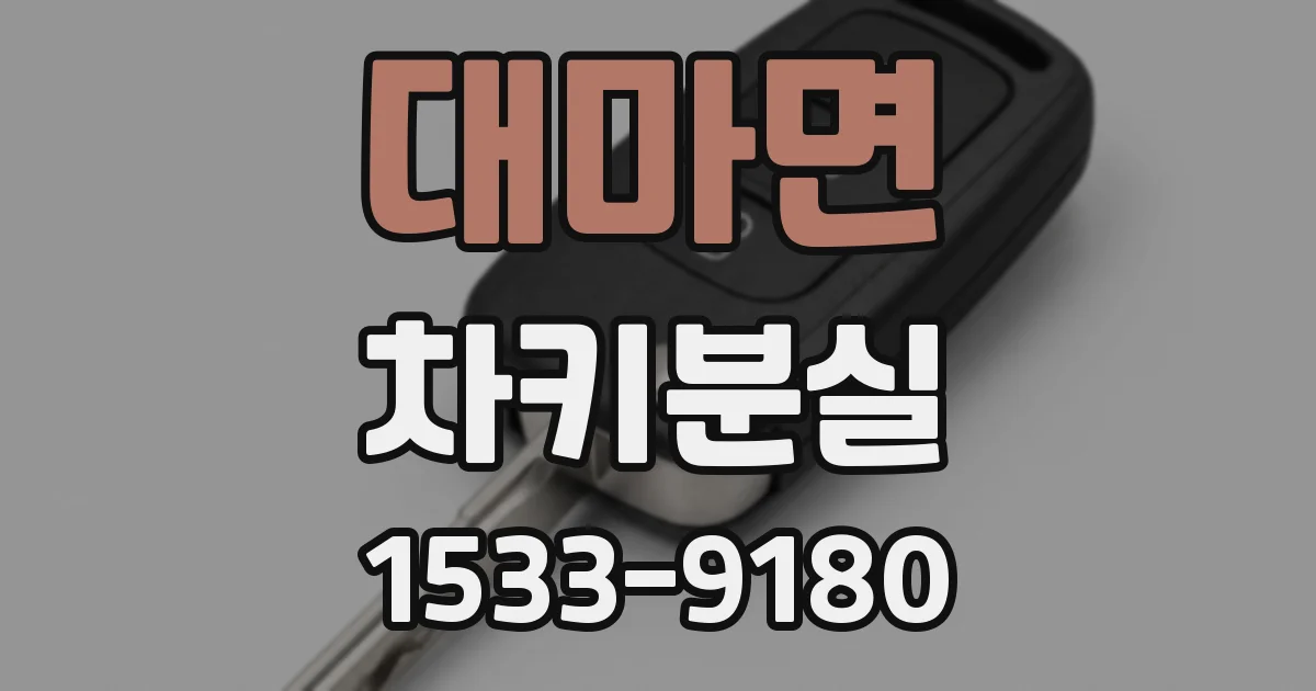 대마면 차키분실