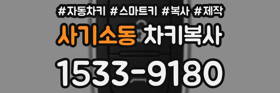 사기소동 차키복사