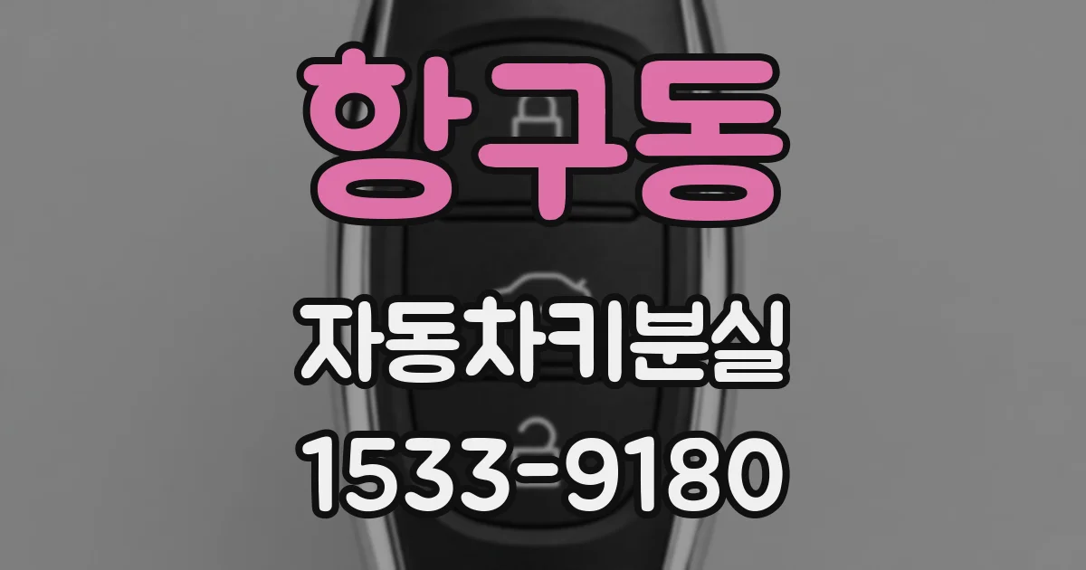 항구동 자동차키분실