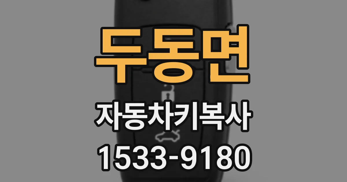 두동면 자동차키복사