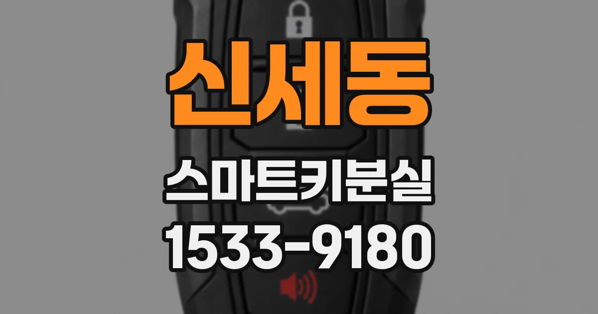 신세동 스마트키분실