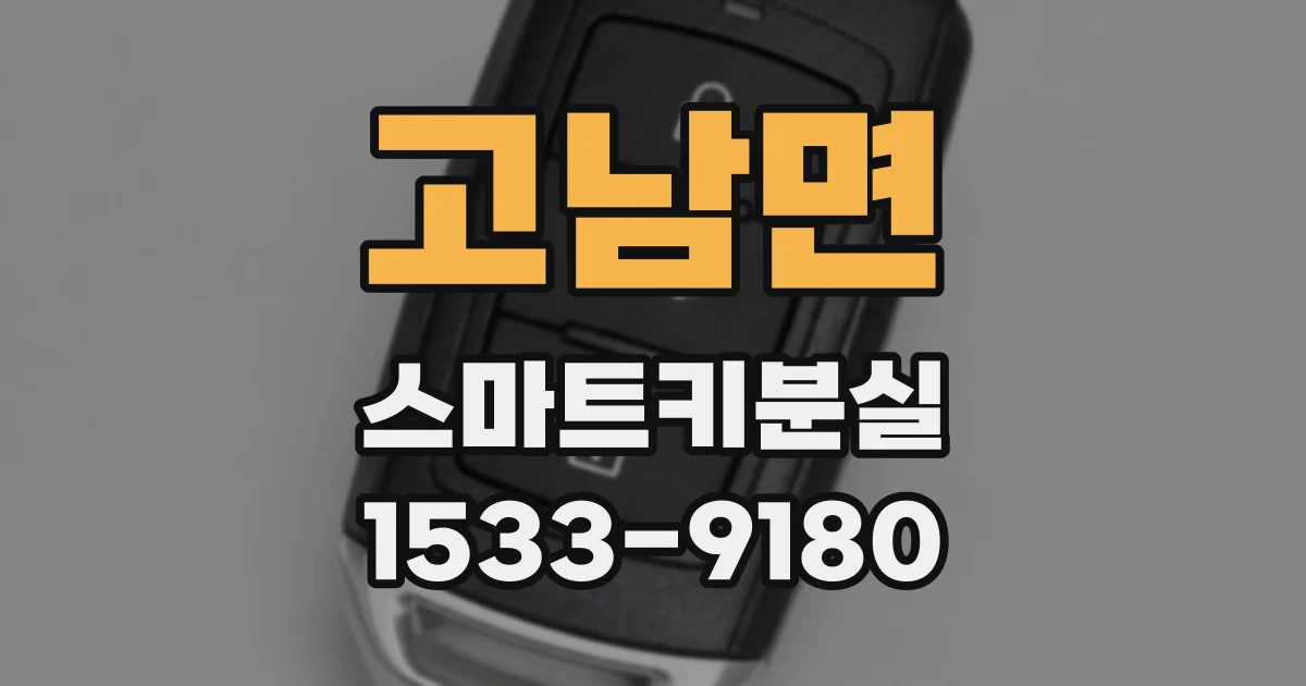 고남면 스마트키분실