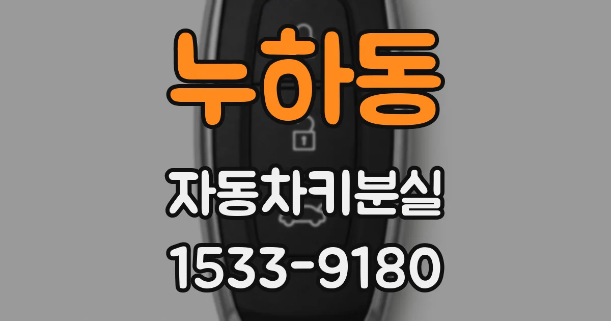 누하동 자동차키분실