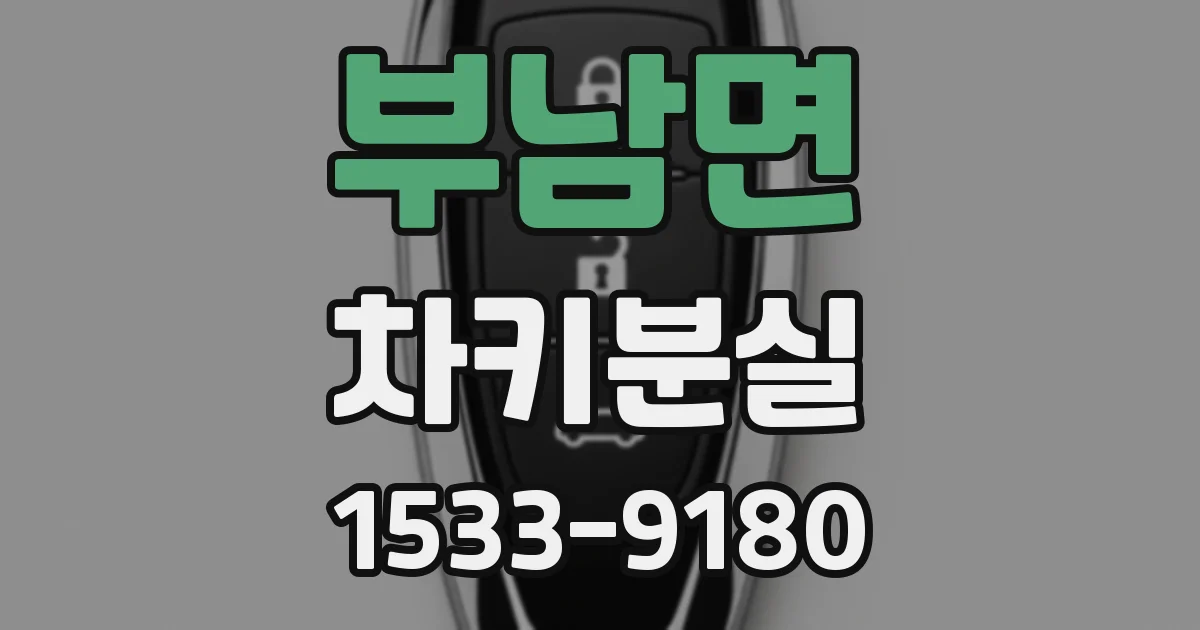 부남면 차키분실
