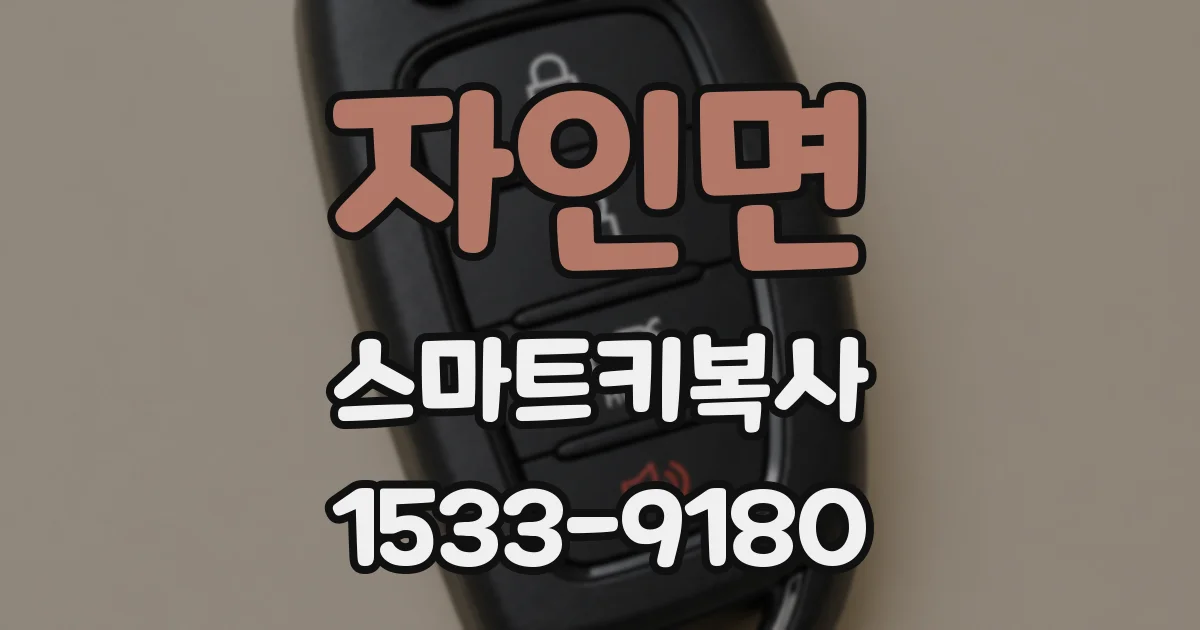 자인면 스마트키복사