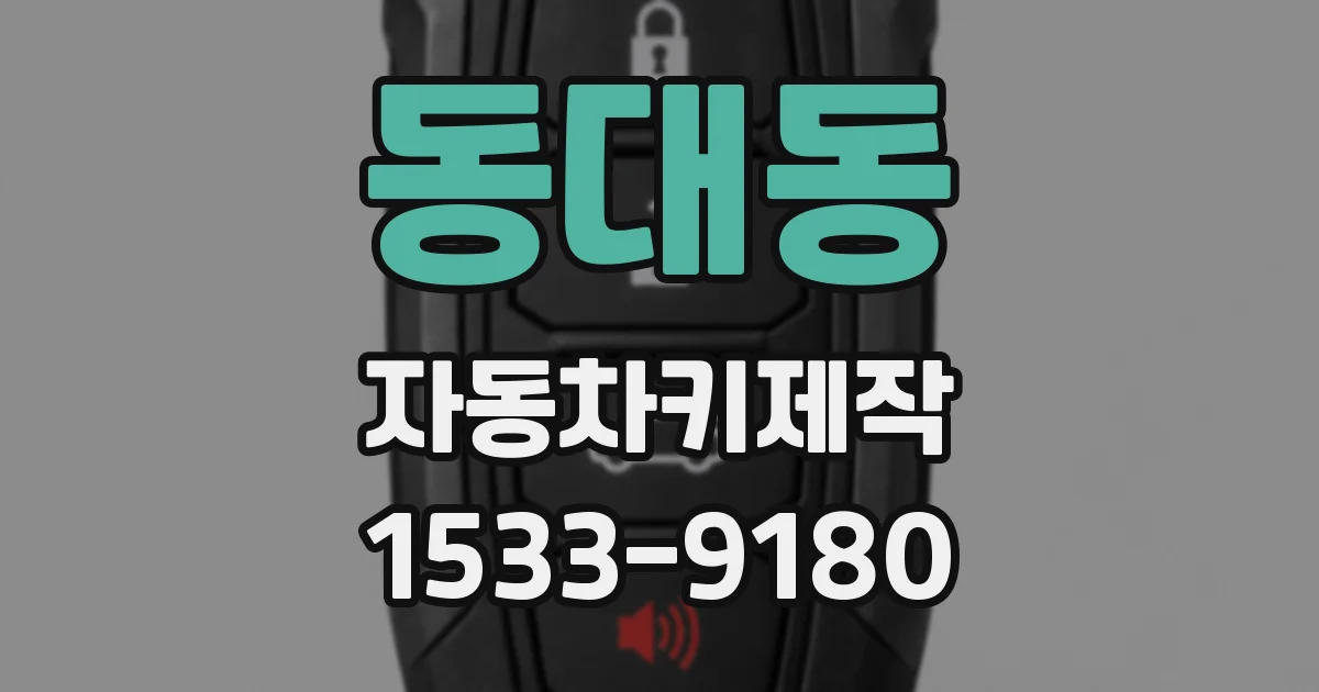 동대동 자동차키제작