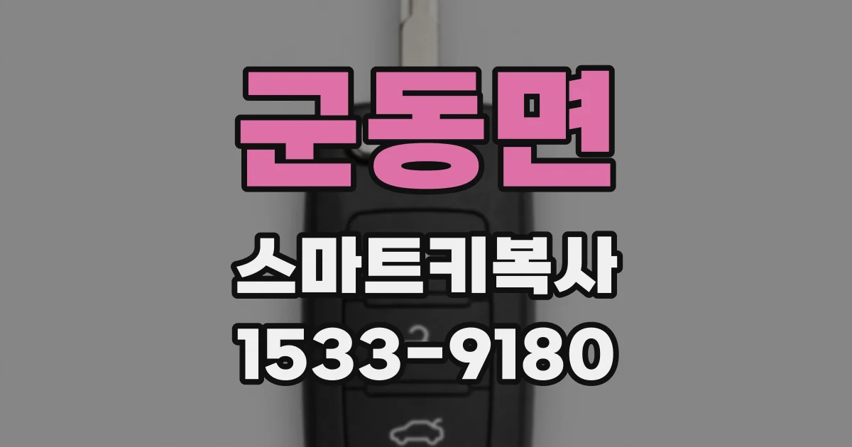 군동면 스마트키복사