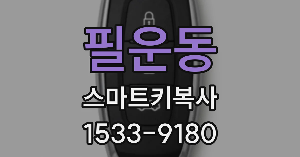 필운동 스마트키복사