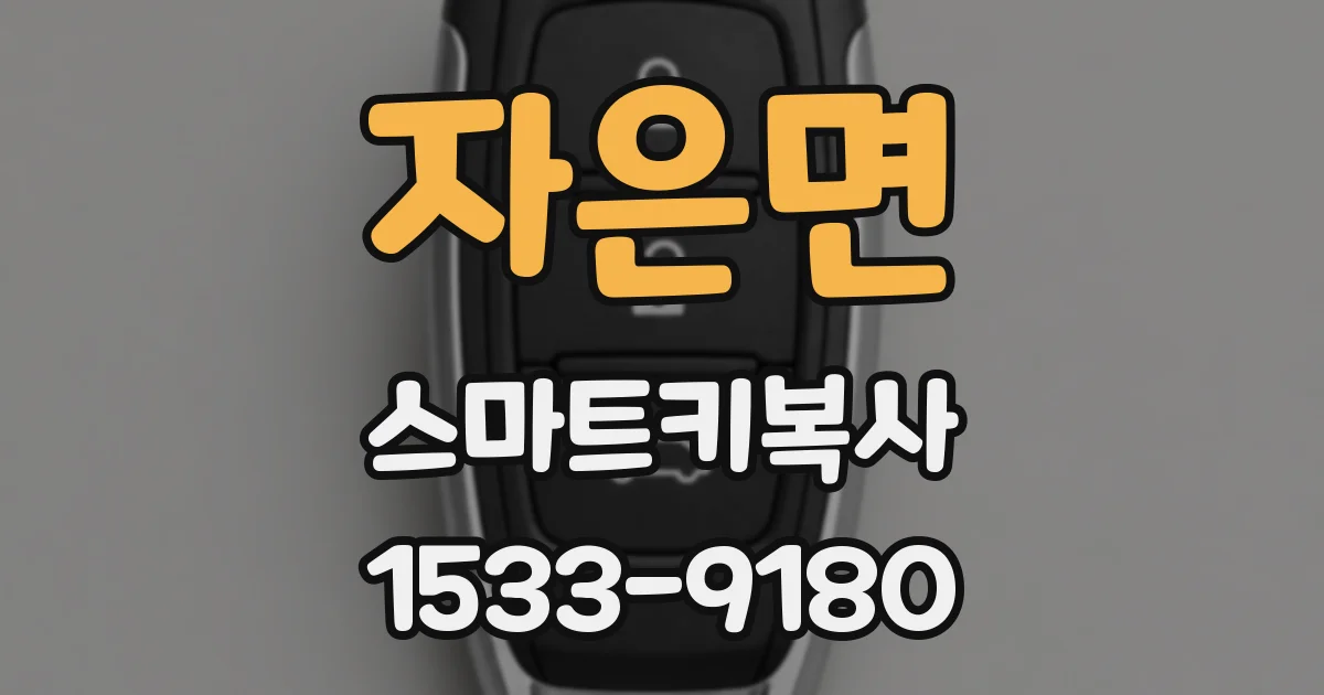 자은면 스마트키복사