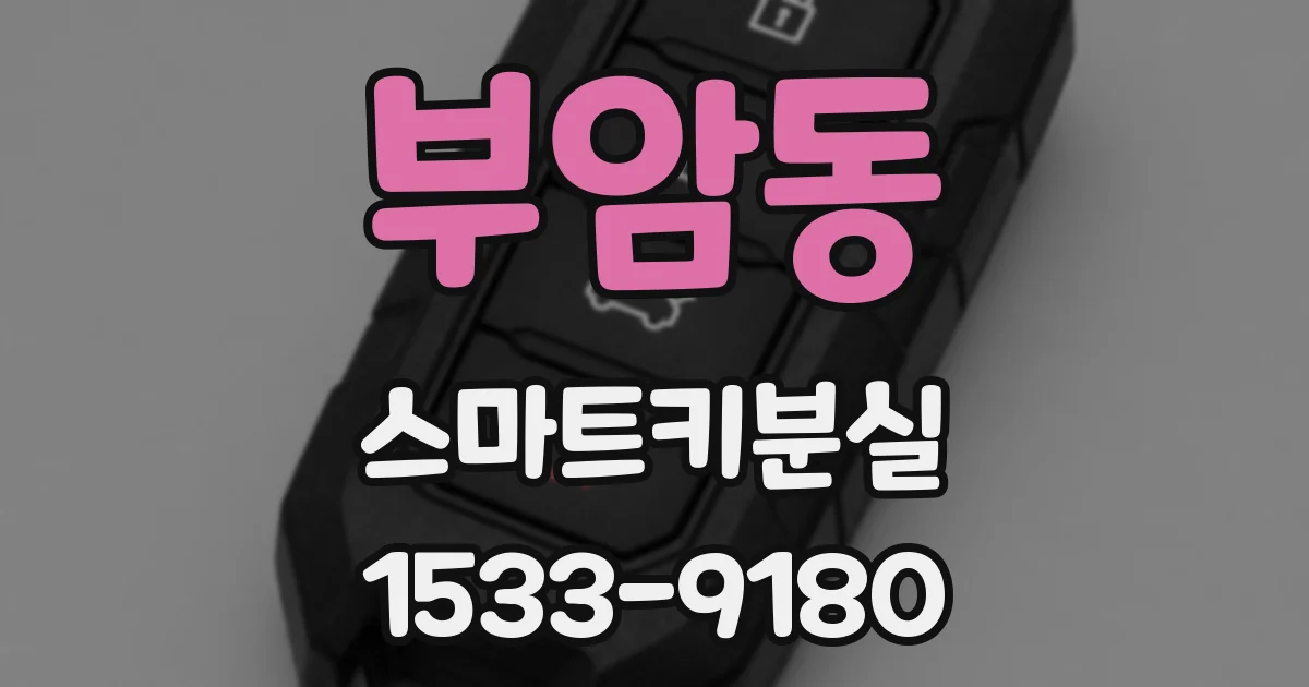 부암동 스마트키분실