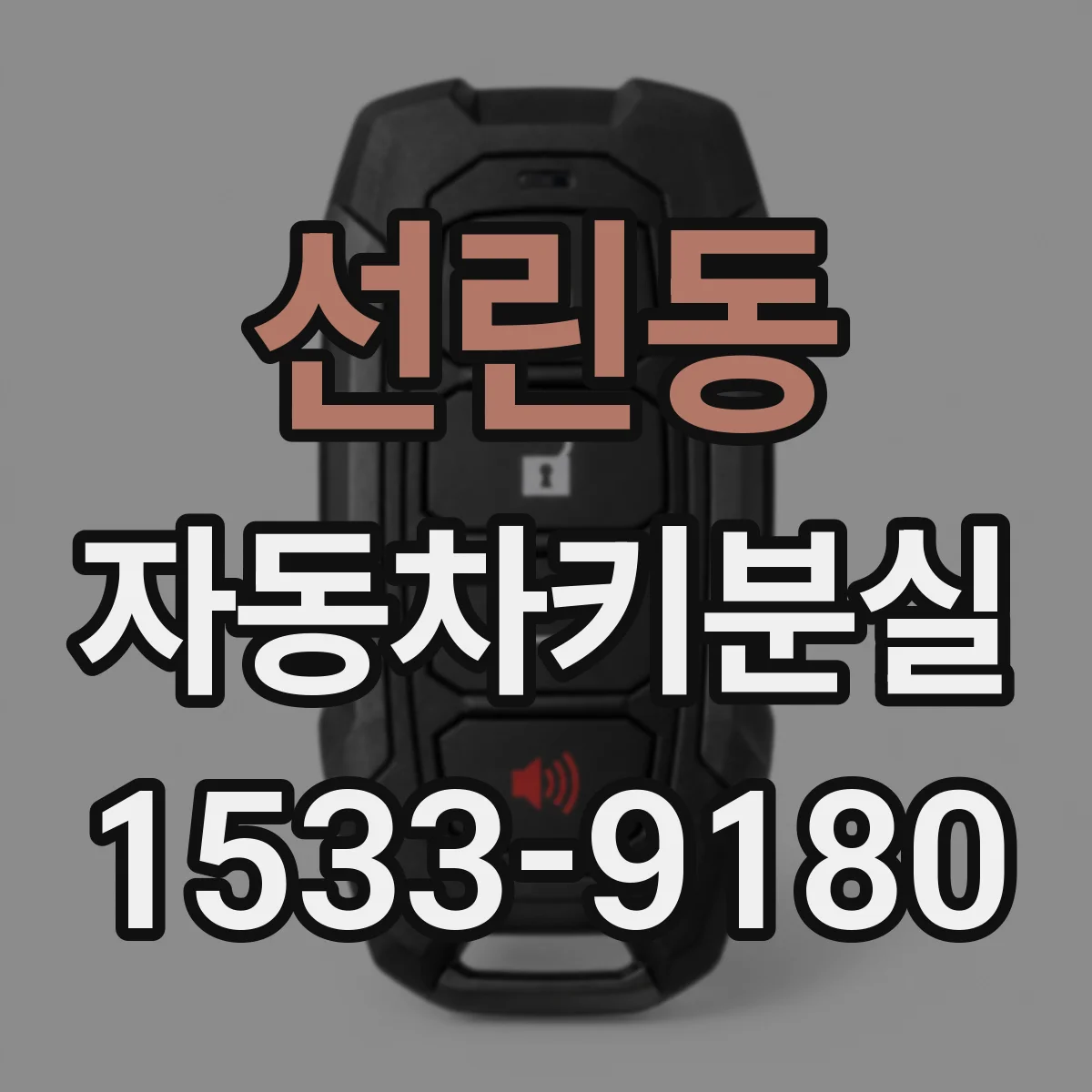 선린동 자동차키분실