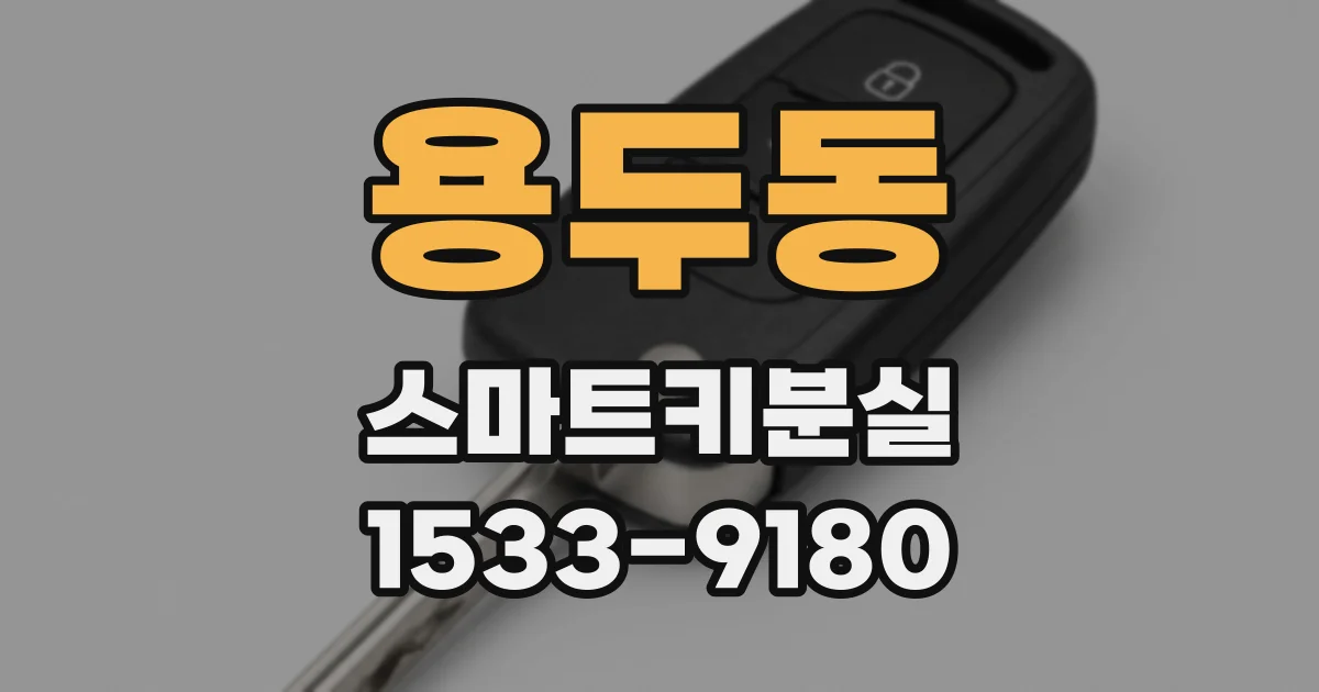 용두동 스마트키분실
