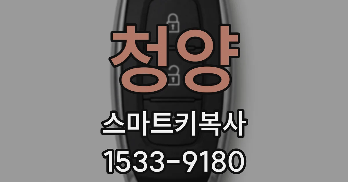 청양 스마트키복사