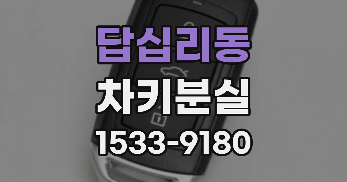 답십리동 차키분실