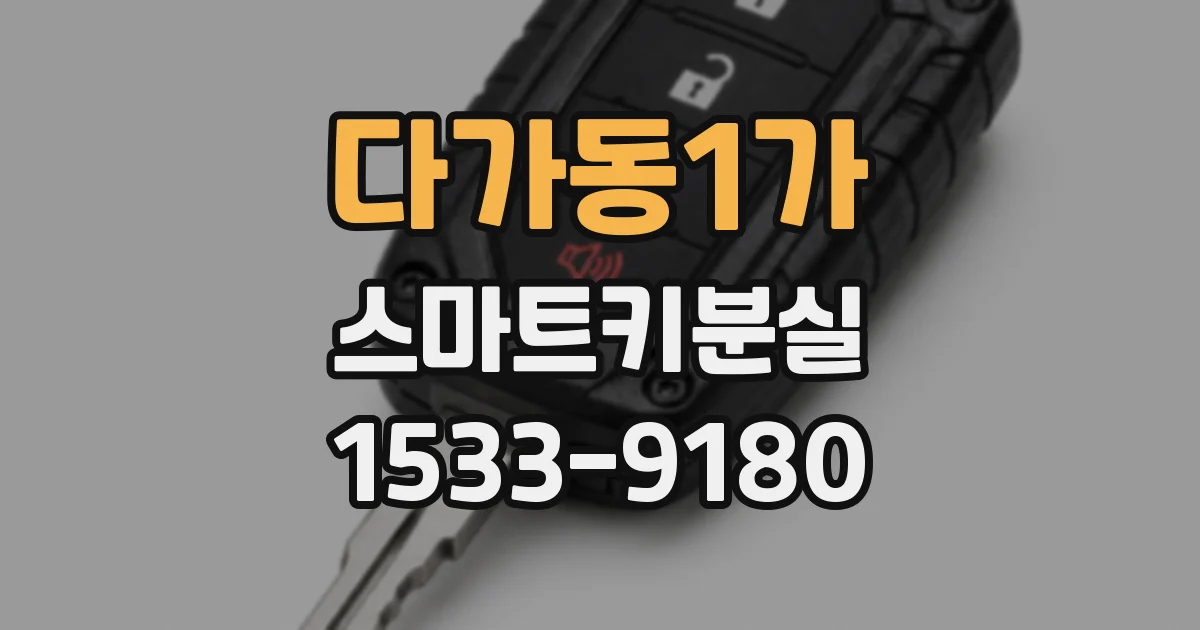 다가동1가 스마트키분실