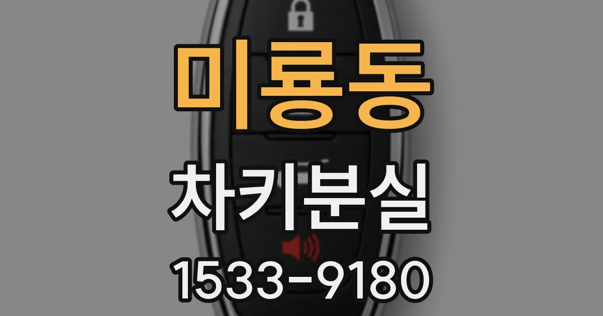 미룡동 차키분실