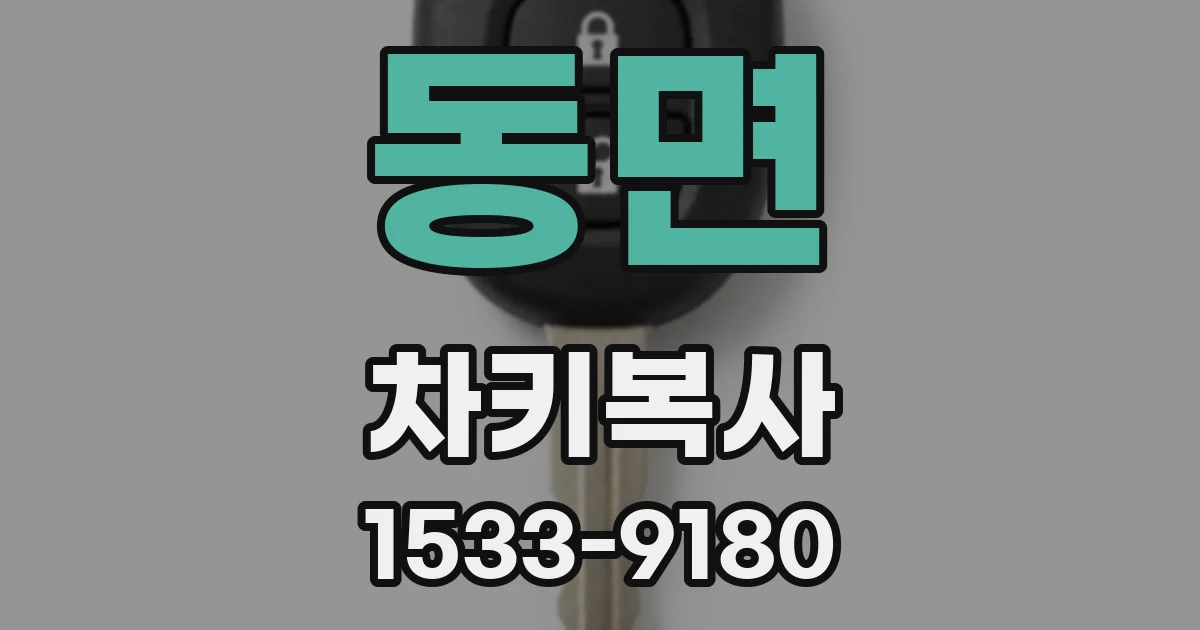 동면 차키복사