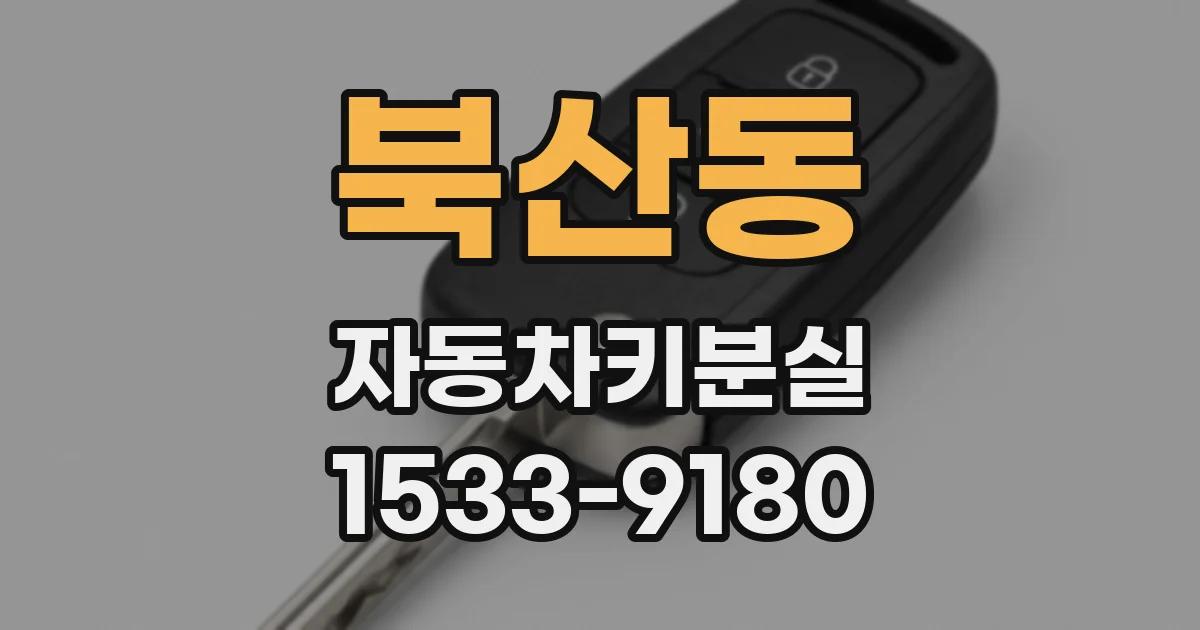 북산동 자동차키분실