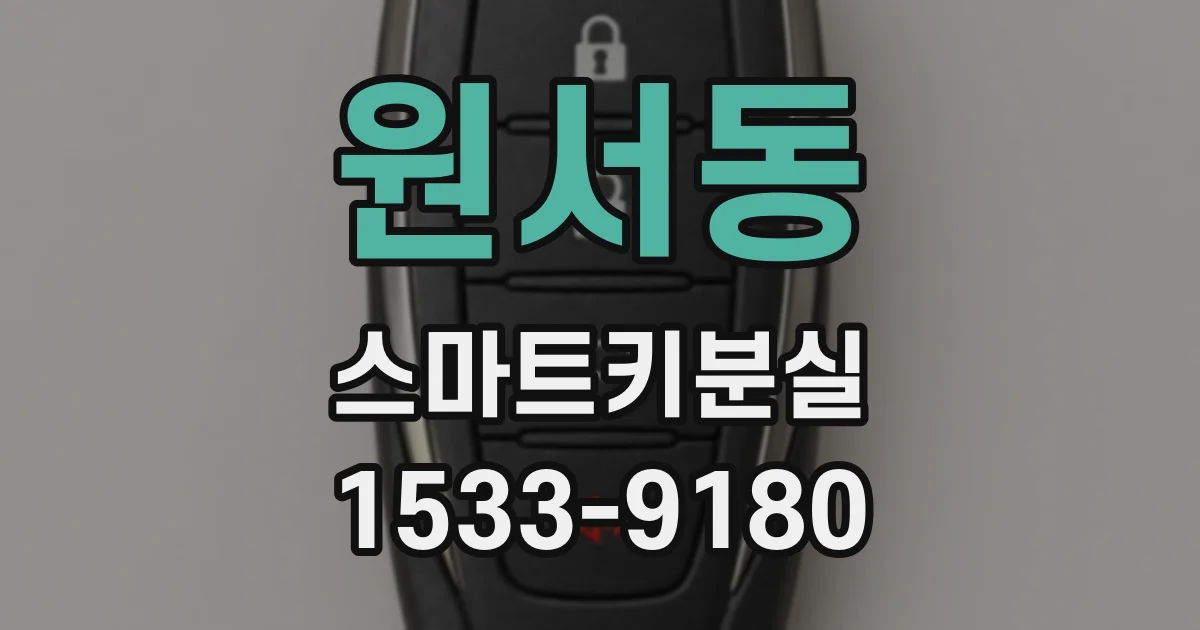 원서동 스마트키분실