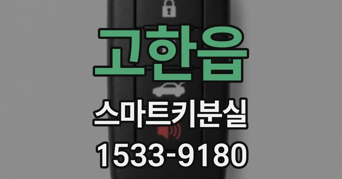 고한읍 스마트키분실