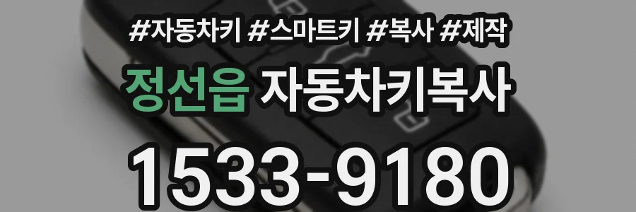 정선읍 자동차키복사