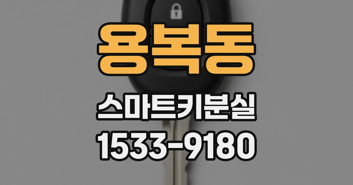 용복동 스마트키분실