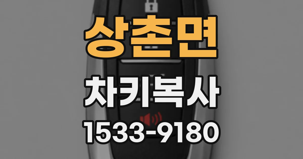 상촌면 차키복사