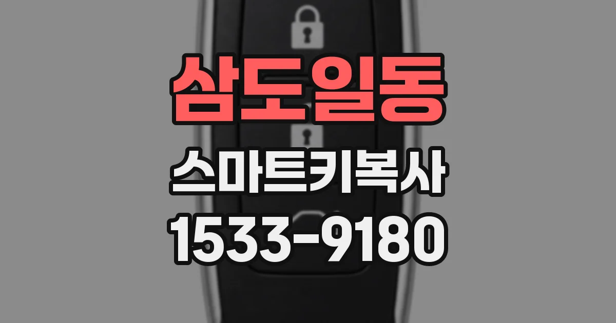 삼도일동 스마트키복사