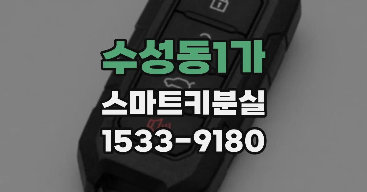 수성동1가 스마트키분실