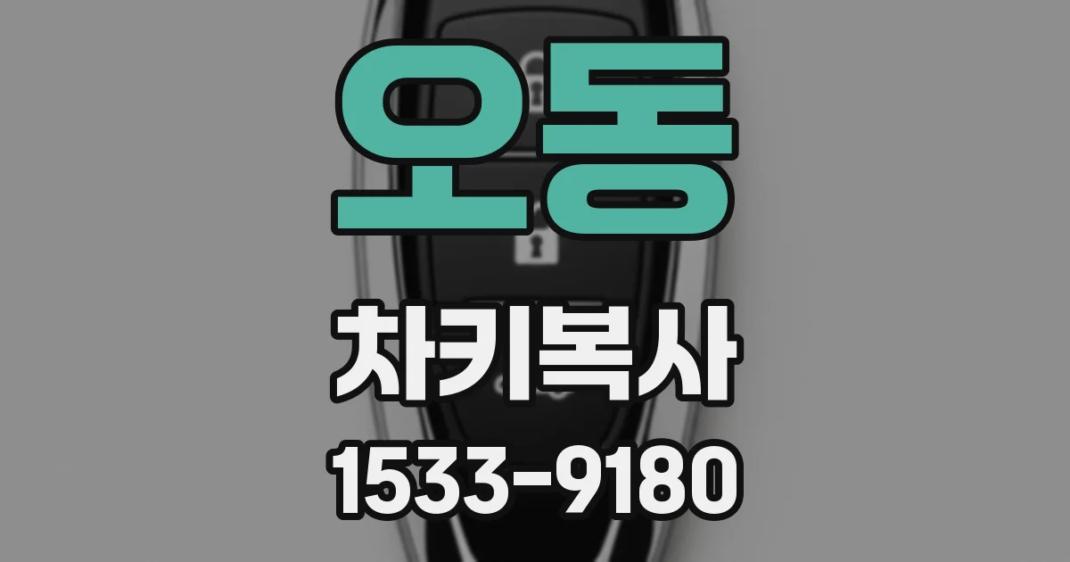 오동 차키복사