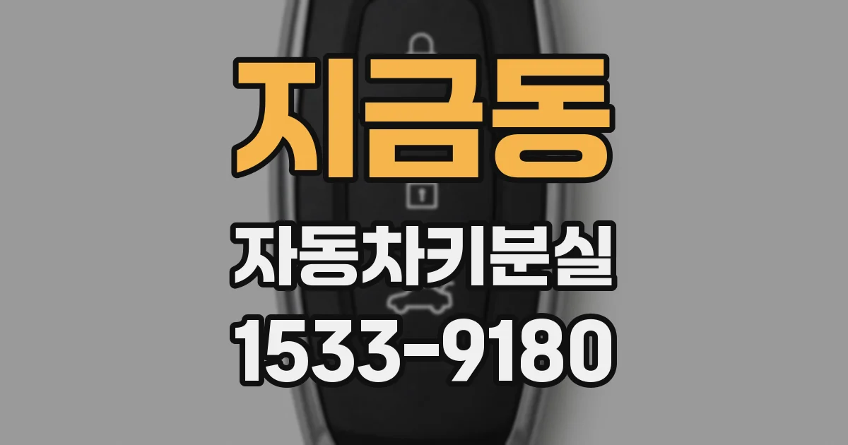 지금동 자동차키분실