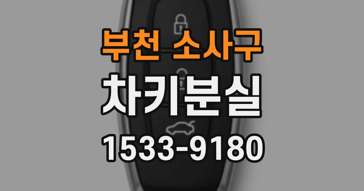 부천 소사구 차키분실