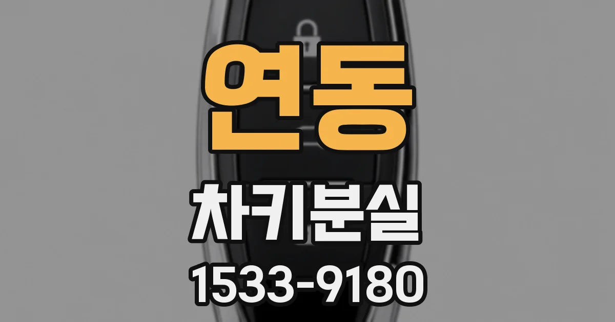 연동 차키분실