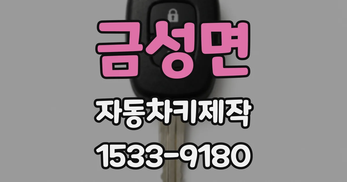 금성면 자동차키제작