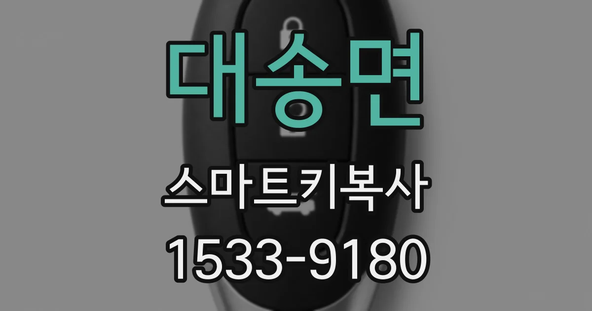 대송면 스마트키복사