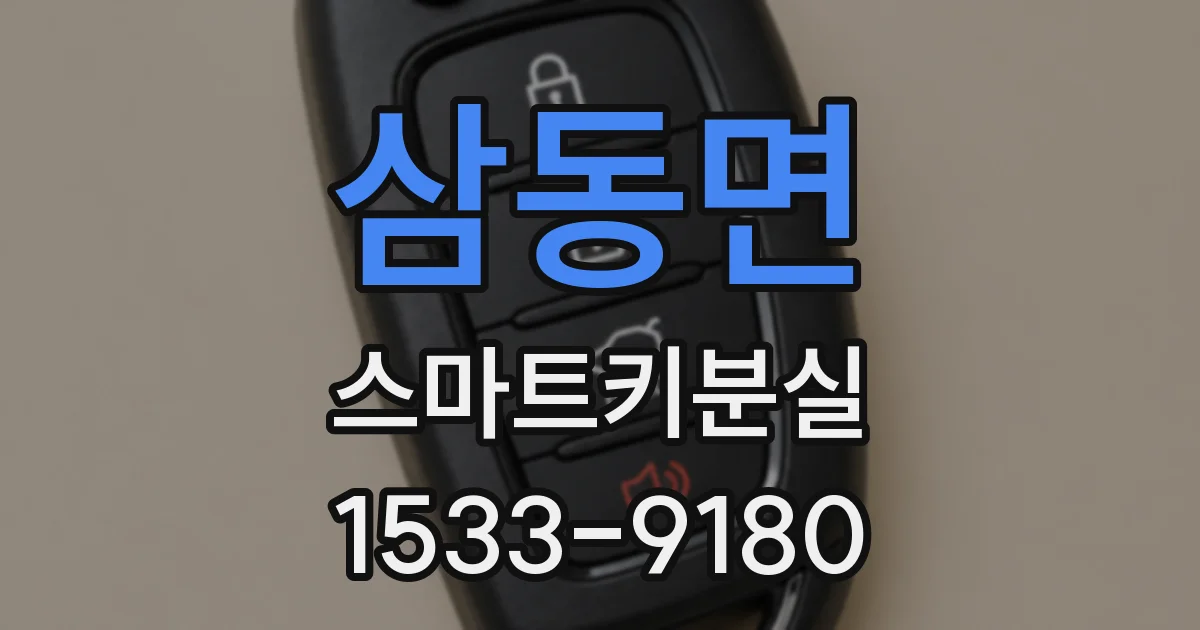 삼동면 스마트키분실