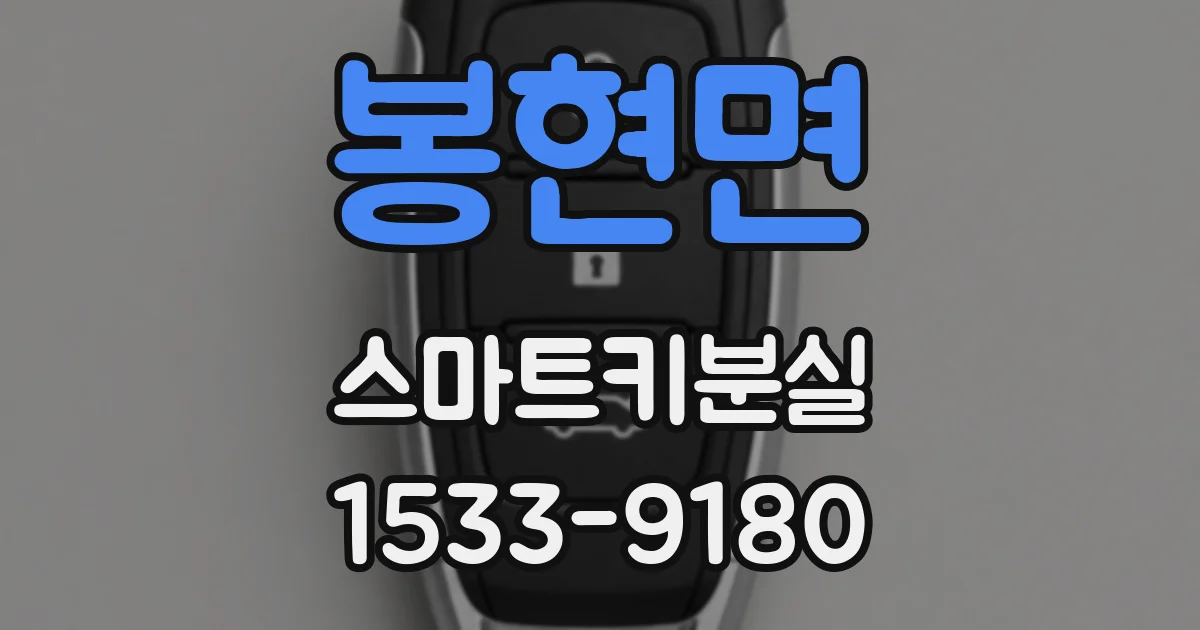 봉현면 스마트키분실