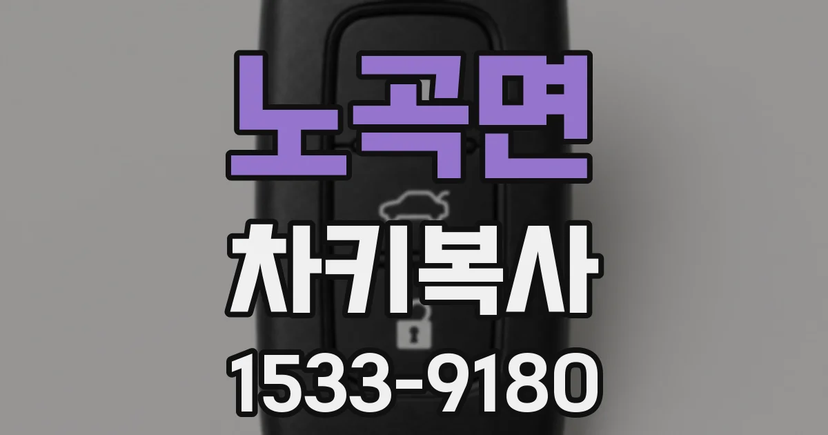 노곡면 차키복사