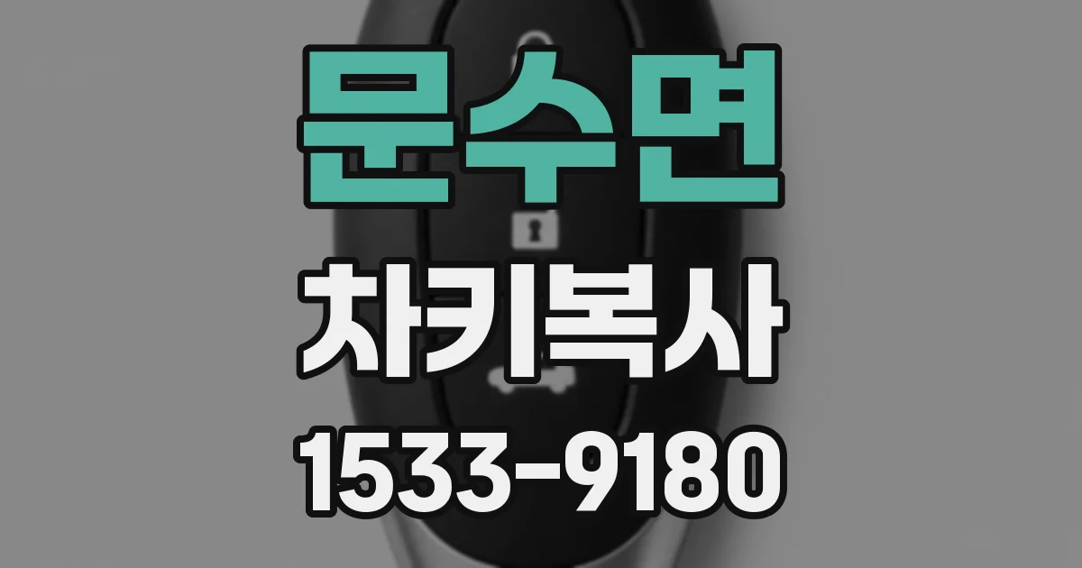 문수면 차키복사