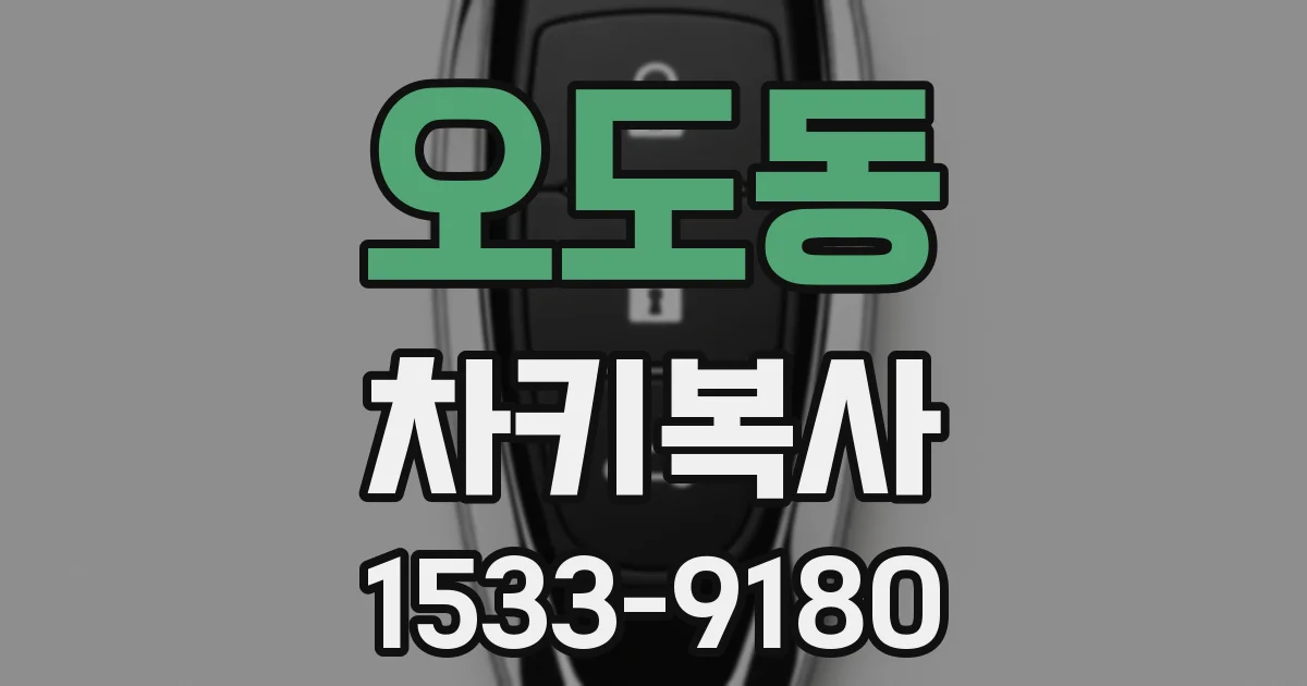 오도동 차키복사